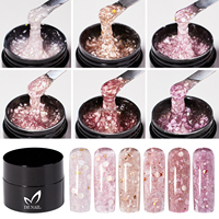 Nouveau Gel UV/LED HEMA-Free 2026 Sakura Spring Vibe Flakes pour Extension d'Ongles, Gel Soak Off pour Nail Art, Vente en Gros