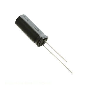 ตัวเก็บประจุแบบ CAP ALUM 3300UF 20% 10V RADIAL Through Hole 10ZLH3300MEFC10X25 3300 ยูเอฟ - Product Image 1