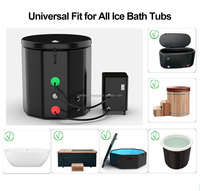 Di alta qualità buon prezzo PVC recupero Pod freddo Barrel gonfiabile vasca da bagno di ghiaccio con Chiller per la terapia del freddo Spa