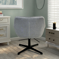 Chaise longue moderne en bois avec revêtement en tissu doux Chaise d'appoint durable pour le salon et la chambre d'hôtel