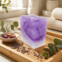 Sabun Batang Lavender Warna-Warni Pemutih & Pencerah Sabun Batang Glutathione untuk Tubuh & Wajah