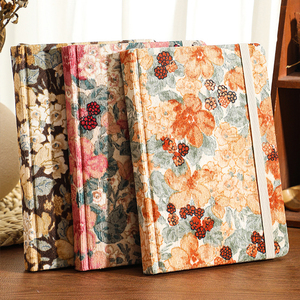A5 Pintura a óleo vintage Design Floral <span class=keywords><strong>Notebook</strong></span> Handmade Corduroy Tecido <span class=keywords><strong>Planner</strong></span> Floral Facecloth Algodão Jornal e <span class=keywords><strong>Notepad</strong></span> - Product Image 3