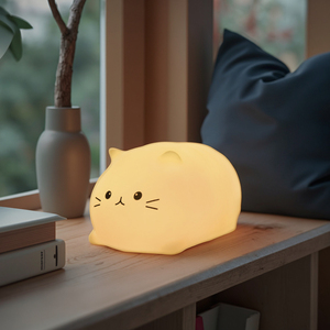 <span class=keywords><strong>Mini</strong></span> Dimmable LED cảm ứng đèn cho phòng ngủ động vật Silicone bảng đèn với ánh sáng ban đêm trắng ấm - Product Image 1