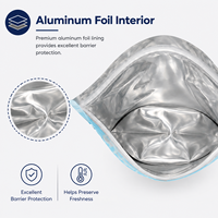 Op maat gemaakte frosted zip seal ziplock plastic zakken voor het verpakken van ornamenten
