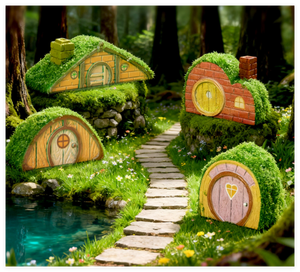 Venta caliente colección DIY niños juguetes mini animal muñeca granja casa juguete miniatura <span class=keywords><strong>casas</strong></span> y edificios Villa hadas jardín figuritas - Product Image 3