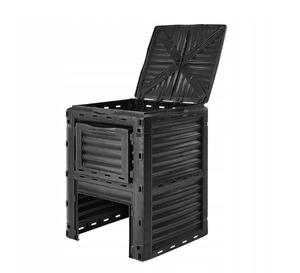 Bac à <span class=keywords><strong>compost</strong></span> <span class=keywords><strong>de</strong></span> jardin en plastique grande capacité 300L, bac à <span class=keywords><strong>compost</strong></span> résistant aux intempéries - Product Image 5