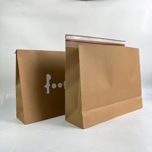 Custom Landscape Brown Kraft Paper Envelope Bags - Custom Printed Logo Mailing Envelopes for Small Business - Product Image 4