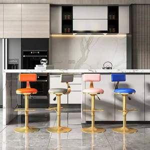 Modern Luxury High <b>Bar</b> Stool Chair Home <b>Bar</b> Hotel <b>Furniture</b> Lifting Swivel Adjustable Feature for Dining Outdoor Basement Use - Product Image 4