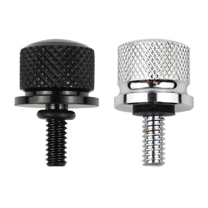 Boulons de siège arrière de moto en alliage d'aluminium, noir et argent, usinés CNC, pour la rénovation et l'amélioration des motos de rue, pièces LN055 - Product Image 5