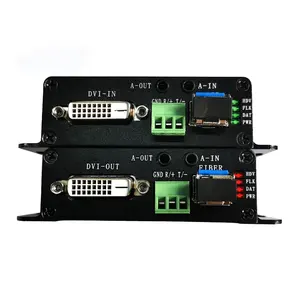 DVI到光纤单光纤1芯DVI光扩展器超过光纤10KM