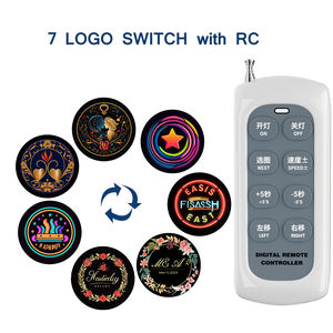 TMUT Proyector LED de Logotipos para Exteriores de 300W, Lente Gobo, Luces Publicitarias, Proyector Multi Logotipo con 7 Cambios de Imagen, Clasificación IP67, Ra85, 33000lm - Product Image 4