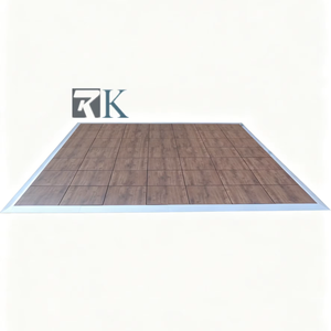 High Quality Dance Floor Portable Party Wedding Event Flooring with PVC <b>Platform</b> Aluminum Edging - Product Image 1
