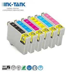 INK-TANK T078 T0781 T0782 T0783 T0784 T0785 T0786 Cartouche d'encre à jet d'encre compatible couleur de qualité supérieure pour Epson Stylus Photo R280