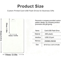 Clés USB personnalisées en gros, imprimées sur mesure, 4 Go-64 Go, USB 2.0 avec garantie de 2 ans, pour mariage, design style carte personnalisée