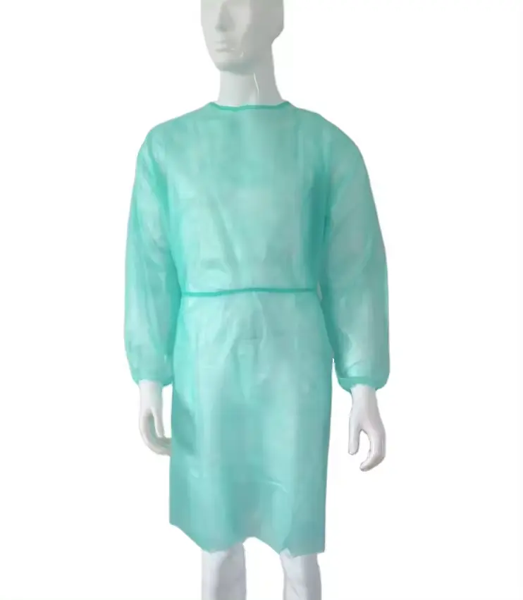 Roupa de trabalho de proteção descartável para isolamento de pacientes, roupa de trabalho respirável à prova de poeira