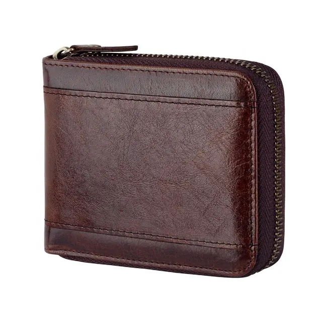 Wholesale Custom Logo Leather Rfid Smart Wallet Mini Fashionable Wallet For Men