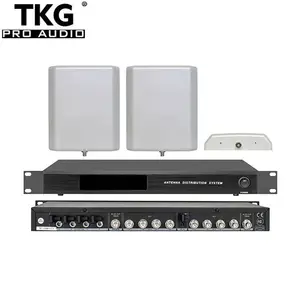 TKG impermeabile outdoor stage UHF ad alte prestazioni antenna distributore sistema di distribuzione splitter amplificatore per microfono senza fili