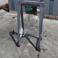 Grue à portique sur pneus en caoutchouc autopropulsée Cummins/Weichai, moteur diesel, 32, 40, 50 tonnes, structure en acier pour chantier d'assemblage