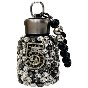 Chaîne de <span class=keywords><strong>bouteille</strong></span> d'eau isolée MAIMAI avec strass, cristal, papillon, perle, accessoires de voiture pour femmes - Product Image 2