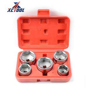 XCTOOL Socket Wrench <b>Set</b> 1/2 In 5 Pcs Carbon Steel For Auto <b>Mechanic</b> Repair <b>Tool</b> Case - Product Image 1