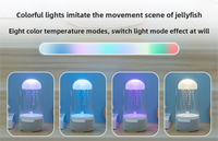 Coloré Portable HiFi Stéréo LED BT Méduse Blanc Bruit Haut-Parleur Ambient Lampe RGB Nuit Atmosphère Lumière Home Office Théâtre