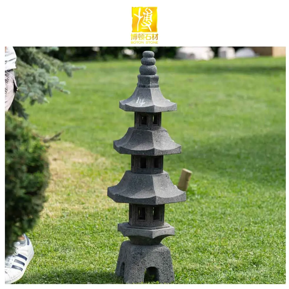 BOTON STONE Yukimi decorazione pietra cinese giardino interno lanterne di granito giapponese naturale all'aperto