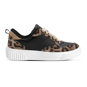 Vente en gros d'usine de chaussures de skateboard d'été à imprimé léopard avec logo personnalisé chaussures de <span class=keywords><strong>sport</strong></span> d'extérieur décontractées pour femmes - Product Image 4