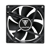 Nouveau ventilateur d'admission CPU noir 120 mm en gros pour usine, sans LED, à haut débit d'air (CFM), avec roulement fluide, pour une circulation directe de l'air frais