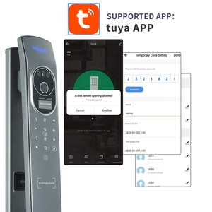 Bán buôn tự động nhận dạng khuôn mặt thời gian thực Video intercom tuya App Wifi ngoài trời cổng kỹ thuật số Keyless thông minh khóa cửa - Product Image 6