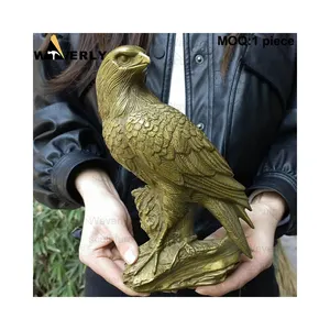 Waverly Small Indoor And Outdoor Garden Art Decoration Animal Statue Emphasizing Details Casting Bronze Eagle Statue Sculpture