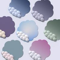 Support de clavier nuage mignon, tapis de bureau doux et confortable, créatif pour filles, antidérapant en silicone et mousse à mémoire de forme, grande taille pour le poignet