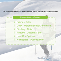 XATP Personnalisation du logo et de la couleur, Cadre en aluminium BSCI, Sangle à 1 trou de traction, Fixation à la cheville, Crampons à neige, Fournisseur de ski