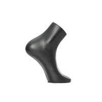 Mannequin de jambe en fibre de verre, noir, pour affichage de chaussettes (modèles femme et homme)