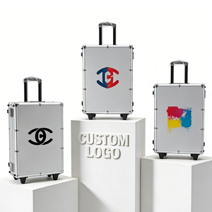 Boîte à outils portable en aluminium sur mesure, roues, cadre en métal dur argenté, construction sur mesure pour le transport et le stockage d'équipements - Product Image 6