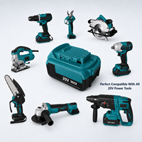 Kit Combinado Inalámbrico de 21V sin Escobillas 7 en 1: Motosierra, Tijeras de Podar, Taladro de Impacto, Llave de Impacto, Amoladora, Martillo y Sierra Circular para Jardín OEM