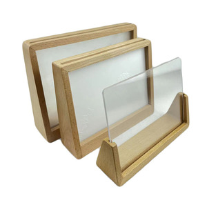 Commercio all'ingrosso di alta qualità dimensioni personalizzate scatole di legno foto cornici di legno e album fotografici accessori - Product Image 3