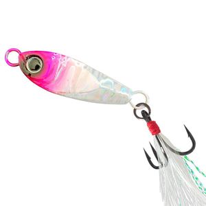 เหยื่อตกปลา Huashengda รุ่น 079 เหยื่อปลอมพลาสติกพร้อมขนนกสำหรับตกปลาในธรรมชาติ - Product Image 1