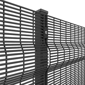 Mesh Cheap High Quality Metal Barbed Wire Mesh Anti Climb 358 Security Beta Fence For Railway Station