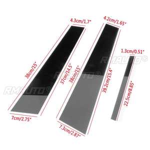 6 pièces pour Dodge Charger 2011-2021, autocollants de décoration pour montants de fenêtre et panneaux de porte, film noir brillant - Product Image 6