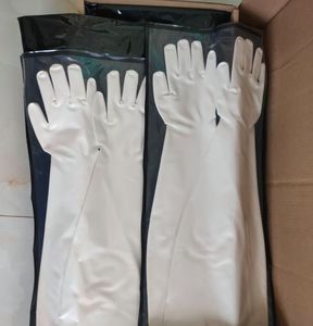EPDM Heavy Isolator Box Guantes Mangas largas Dry Box Guantes Manguito ancho Guantes de protección resistentes a productos químicos