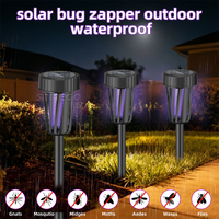 Piège à insectes solaire ABS, anti-moustiques extérieur, pour jardin, ferme, étanche IP65, lampes solaires anti-moustiques