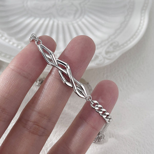 Thorn Rose <b>Couple</b> <b>Bracelet</b> Silver Men Women <b>Matching</b> Jewelry Gift Plant Design Fashion Accessory - Product Image 4