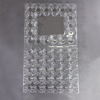 Barquettes et boîtes de rangement transparentes jetables en PET à 30 compartiments pour œufs, sushis, jus, nouilles, hamburgers, chewing-gums et gelées