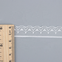 Offre Spéciale Prix Compétitif Tissu Brodé en Dentelle 100% Coton Marque LYH pour Vêtements et Chaussures Élastique Largeur 15MM Personnalisable