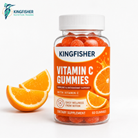 Complément alimentaire en gommes à la vitamine C OEM ODM avec soutien immunitaire et antioxydant, marque privée, 60 unités
