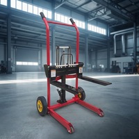 Chariot élévateur manuel pliable compact de 200 kg, idéal pour la manutention de matériaux sur mesure