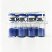 Poudre bleue lyophilisée GHK-Cu 99% pureté, peptides de cuivre, matières premières cosmétiques