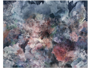 <span class=keywords><strong>Papier</strong></span> <span class=keywords><strong>peint</strong></span> de conception de nuages colorés floraux imprimables numériques pour l'amélioration de l'habitat - Product Image 3