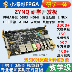 แพ็คเกจบอร์ดพัฒนา FPGA Xilinx Zynq-7000 7 ชิ้น พร้อมกล้อง OV5640 และชุด ADC ความเร็วสูง OV5640 กล้อง CMOS 5MP รุ่น W1107 - Product Image 5