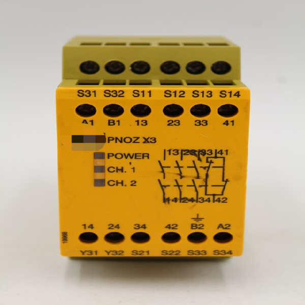 Plc X3 230vac 24vdc 3 1nc 1so Safety Relay